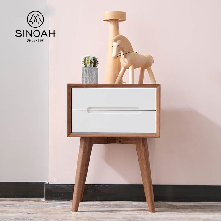 Tabel Bedside Oak sudhut mlengkung