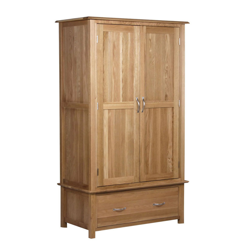 Modern Oak Two Door 1 Laci Lemari