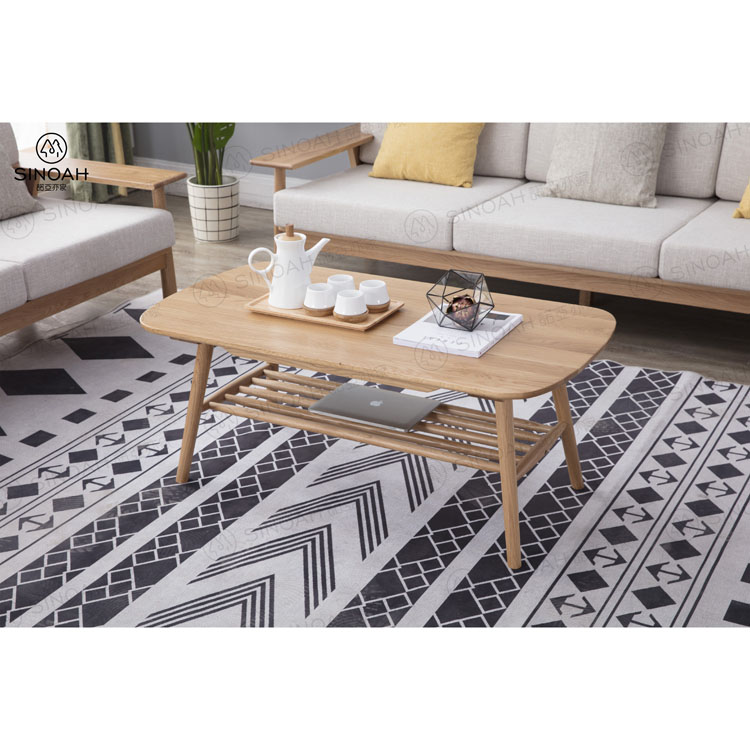 Nordic Oak Range Windsor Meja Kopi