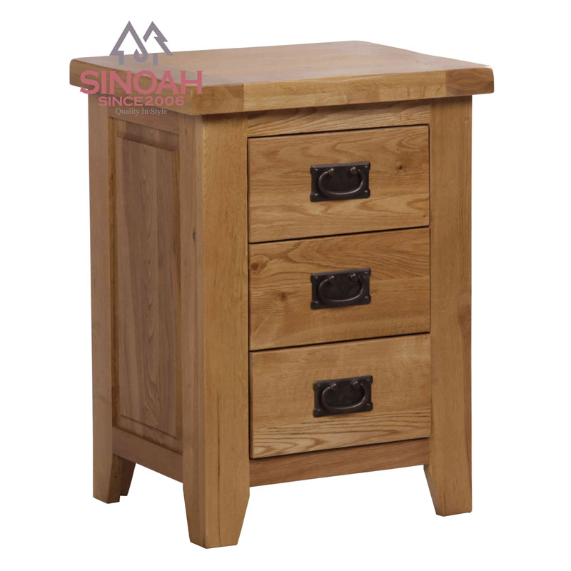 Rustic Oak Bedside Tabel